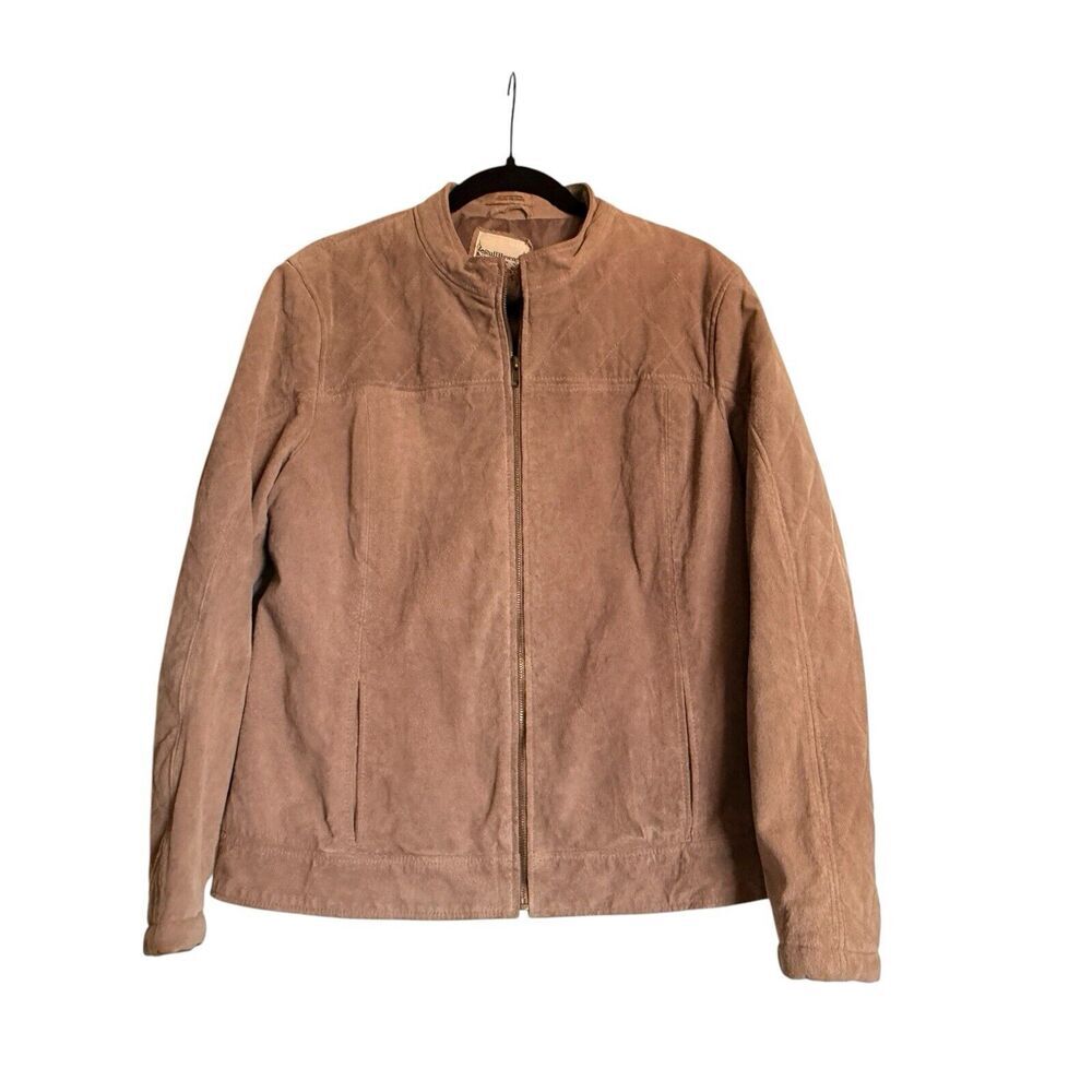Ruff Hewn Sz XL Suede Zip‎ Front Jacket Western Boho